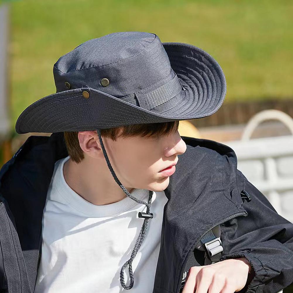 Wide Brim Sun Hat UV Protection Breathable Bucket Cap For Hiking Camping Fishing Outdoor Sun Protection Hats For Men Women