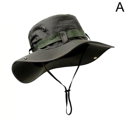 Wide Brim Sun Hat UV Protection Breathable Bucket Cap For Hiking Camping Fishing Outdoor Sun Protection Hats For Men Women