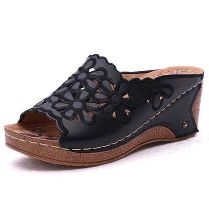 Summer Fashion Women Shoes Sandals, Comfortable Wedge Shoes for Women, Slip-On Casual Party Female Footwear