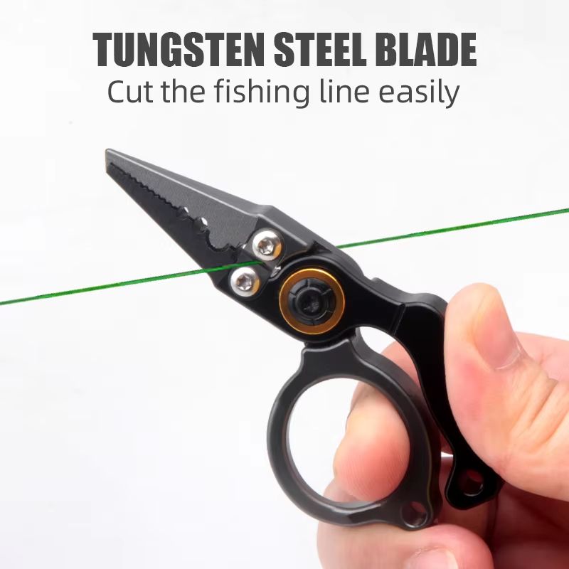 Booms Fishing X1 Aluminum Fishing Pliers – Saltwater-Resistant Multitool with Hook Remover and Braided Line Cutter