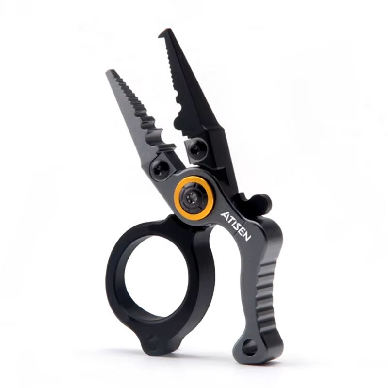 Booms Fishing X1 Aluminum Fishing Pliers – Saltwater-Resistant Multitool with Hook Remover and Braided Line Cutter