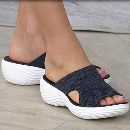 Chic Fashion Summer Woman Sandals Shoes Wedge Women Shoe Soft Womens Sandals Slide Party Sandal Female Footwear