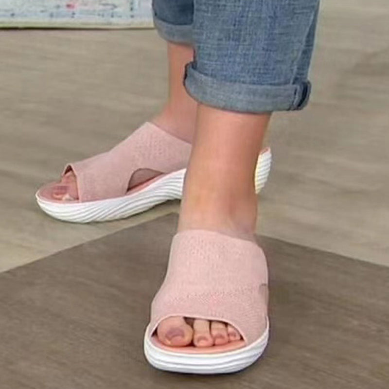 Chic Fashion Summer Woman Sandals Shoes Wedge Women Shoe Soft Womens Sandals Slide Party Sandal Female Footwear
