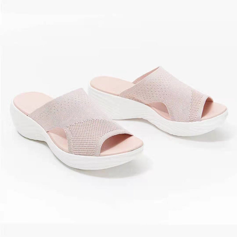 Chic Fashion Summer Woman Sandals Shoes Wedge Women Shoe Soft Womens Sandals Slide Party Sandal Female Footwear