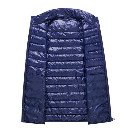 Mens Lightweight Down Vest, Waterproof Winter Waistcoat, Casual Sleeveless Jacket for Autumn and Work