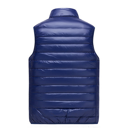 Mens Lightweight Down Vest, Waterproof Winter Waistcoat, Casual Sleeveless Jacket for Autumn and Work