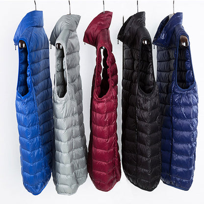 Mens Lightweight Down Vest, Waterproof Winter Waistcoat, Casual Sleeveless Jacket for Autumn and Work