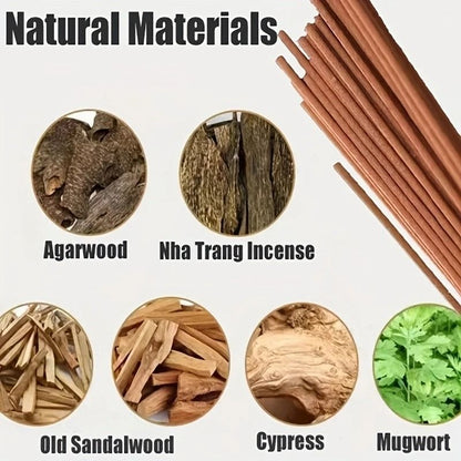 Sandalwood Incense Sticks Set 40 pcs for Home Aroma and Meditation