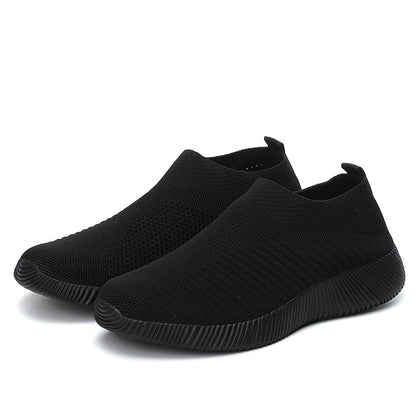 New Casual Womens Sneakers, Lightweight Slip On Breathable Vulcanized Walking Shoes for Ladies