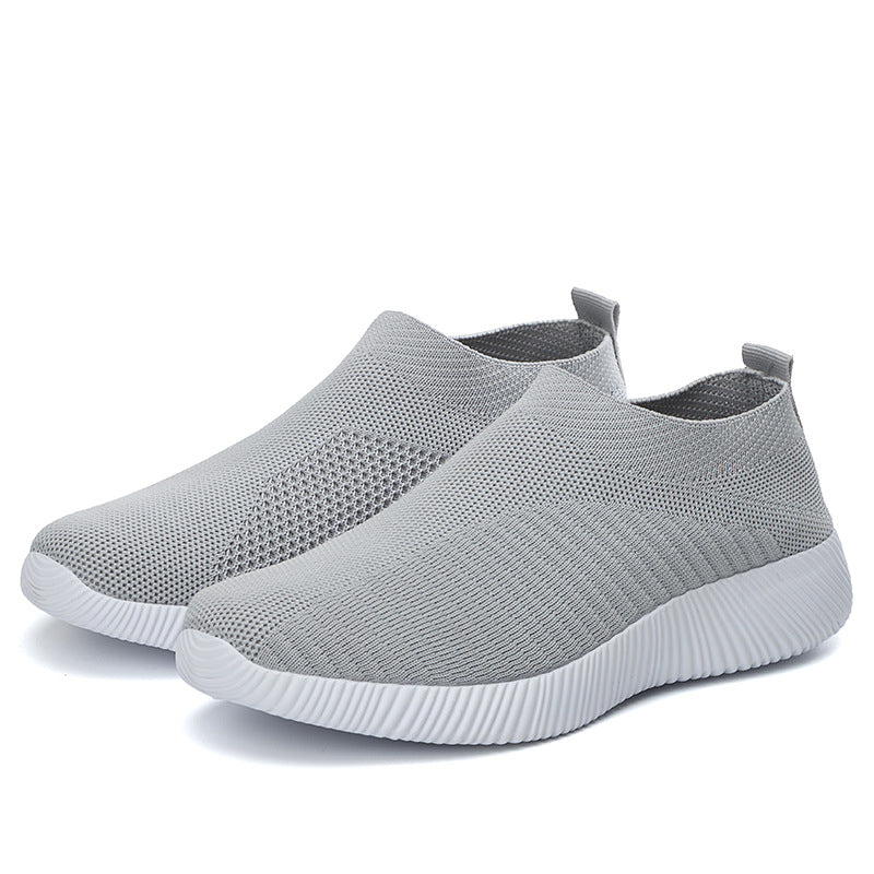 New Casual Womens Sneakers, Lightweight Slip On Breathable Vulcanized Walking Shoes for Ladies