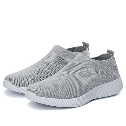 New Casual Womens Sneakers, Lightweight Slip On Breathable Vulcanized Walking Shoes for Ladies