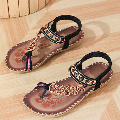 Comfortable Women Sandals Shoes Summer Non-Slip Wedge Design, Casual Walking Shoes for Women Plus Size Sandal Footwear
