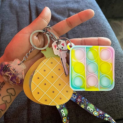 Pop Keychain Fidget Toys Bulk Push Stress Relief Set
