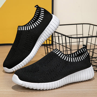 Luxury Fashion Sneaker Women Shoes, Breathable Mesh Sock Slip On Sneakers & Stylish Womens Sports Shoes for Everyday