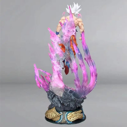 Dragon Ball Goku Action Figure Ultra Instinct LED Light PVC Statue Collectible Model