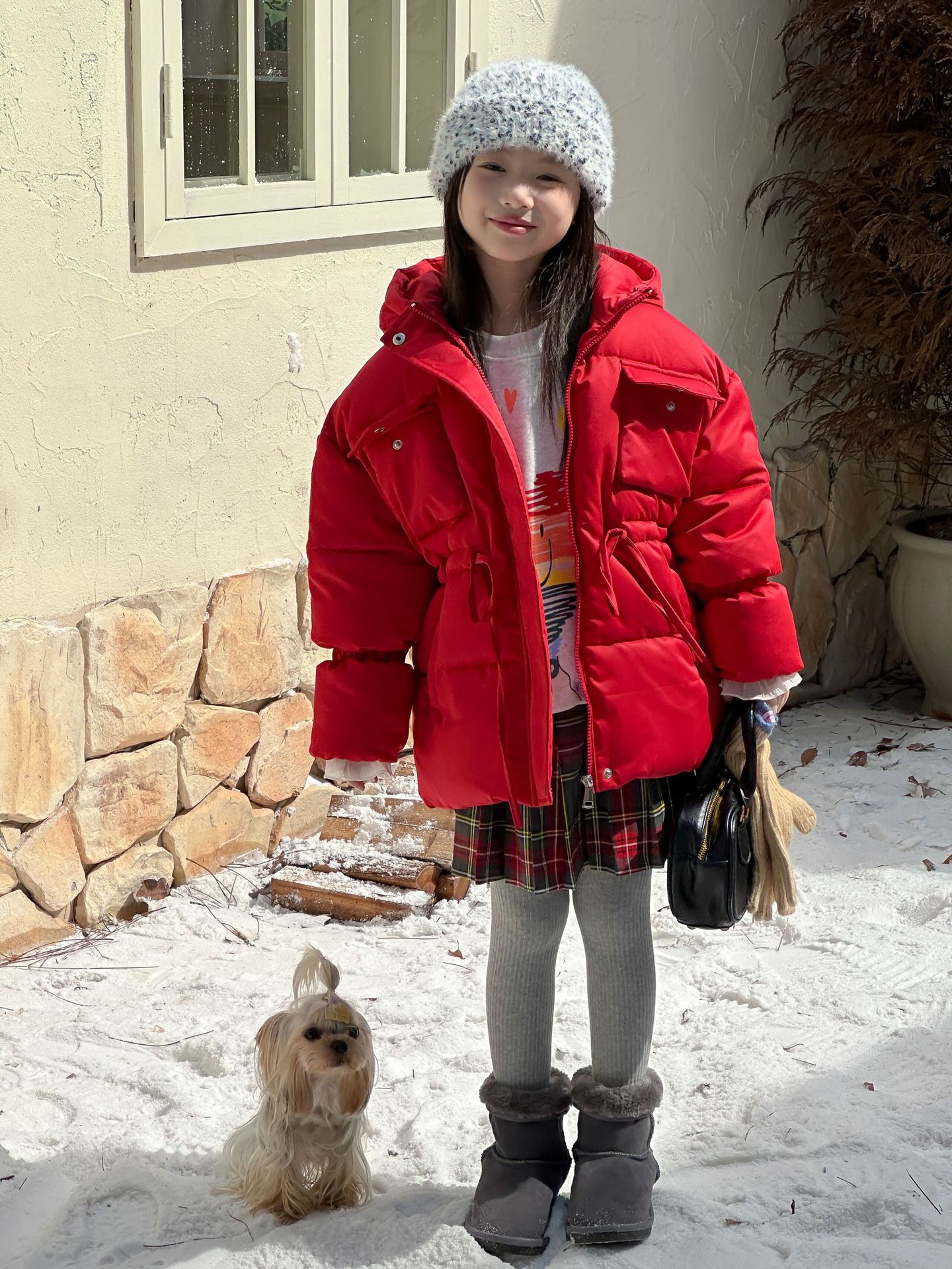 Autumn Girls Coat, Thickened Warm, Quilted Hooded Jacket, Mid Long Waist Childrens Clothing, Casual Daily Wear