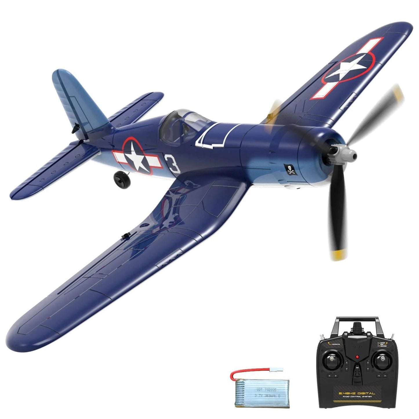 RC Glider Airplane with Remote Control for Outdoor Flying and Aerobatic Fun