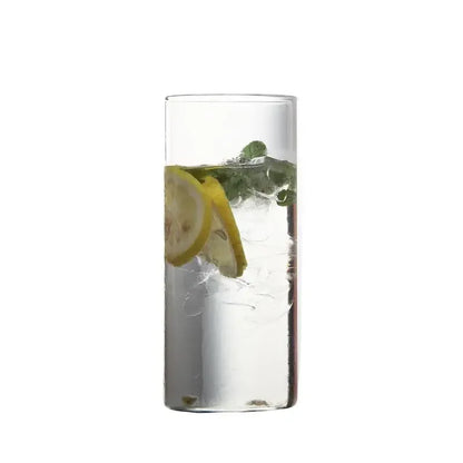 Large Capacity 250ml Glass Tumbler, Straight Glass for Cold Drinks, Coffee, and Milk, Creative Family Cup