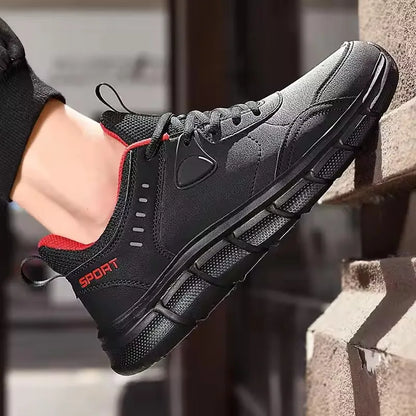 Waterproof Mens Athletic Sneakers, Breathable Casual Walking Shoes, Non Slip Ear-Resistant Tenis Masculino for Comfort