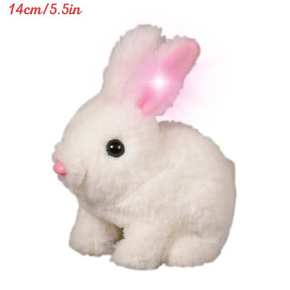 Electric Rabbit Plush Toy with Carrot – Walking, Ear-Wiggling, and Tail-Wagging Interactive Bunny for Kids