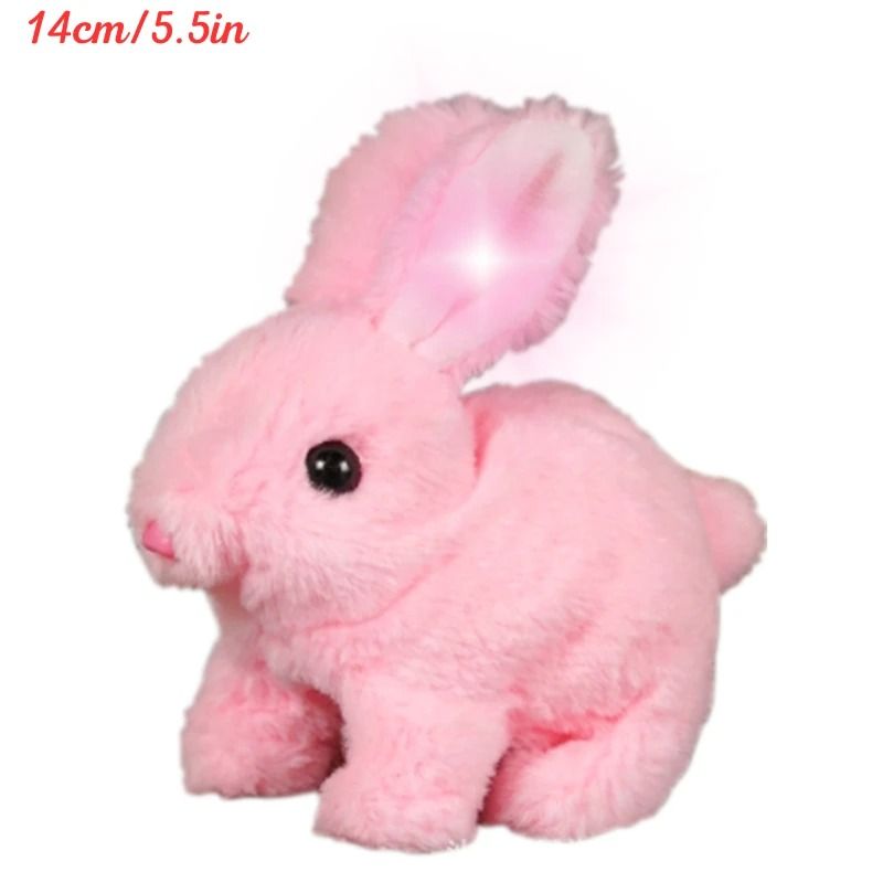 Electric Rabbit Plush Toy with Carrot – Walking, Ear-Wiggling, and Tail-Wagging Interactive Bunny for Kids