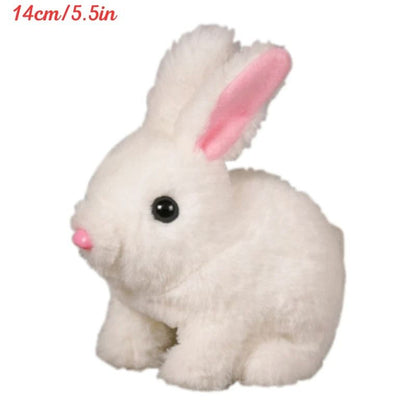 Electric Rabbit Plush Toy with Carrot – Walking, Ear-Wiggling, and Tail-Wagging Interactive Bunny for Kids