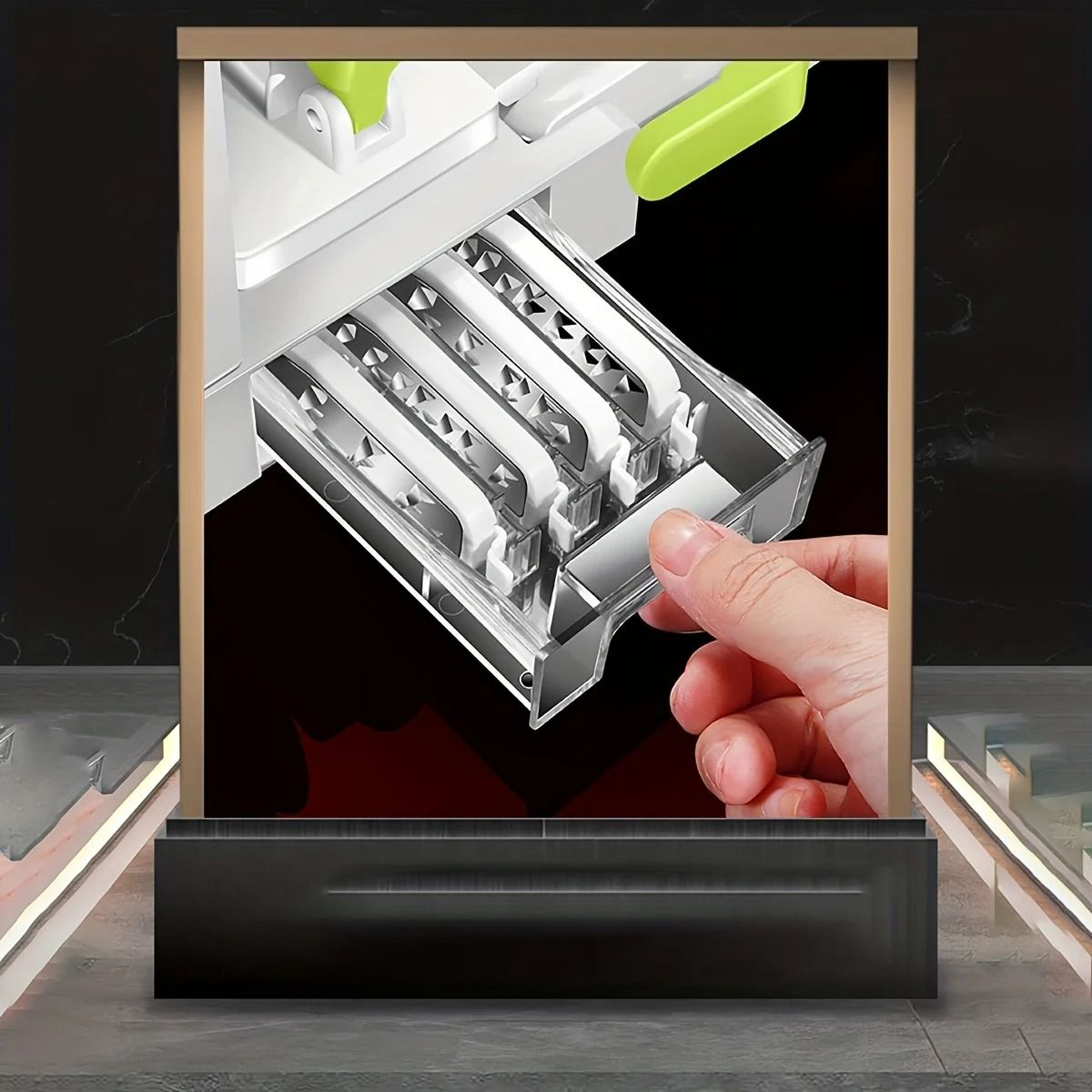 Stainless Steel Potato Noodle Maker and Vegetable Spiralizer with Foldable Design and Rotary Grater Blades