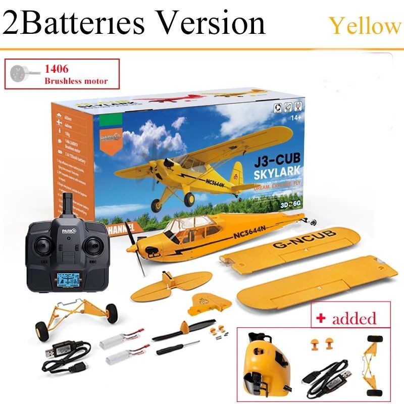 RC Plane RTF 2.4G Brushless Motor Remote Control Airplane with 3D and 6G Flight Modes Ready To Fly