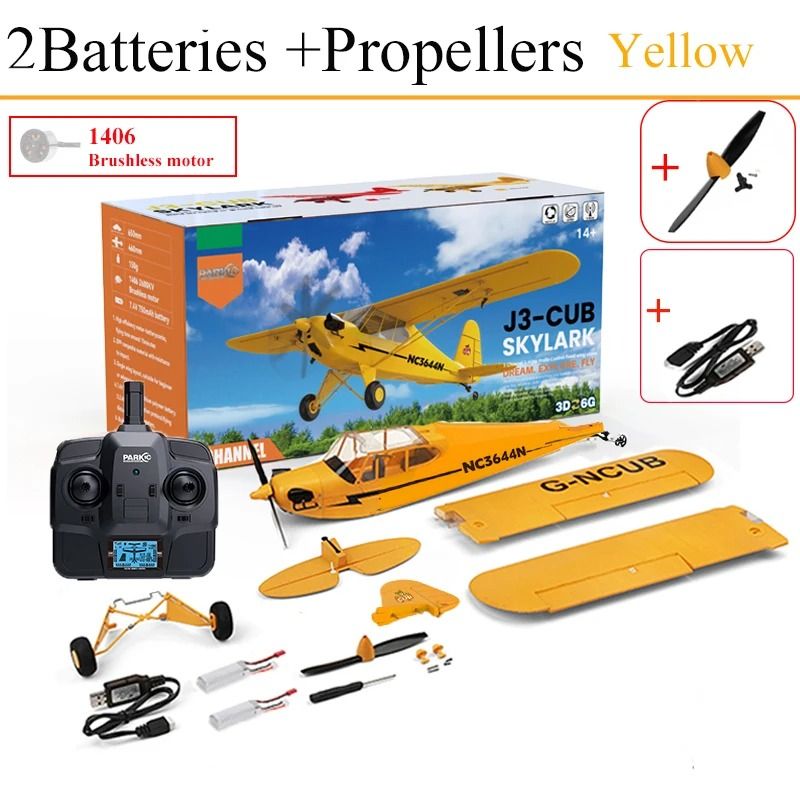 RC Plane RTF 2.4G Brushless Motor Remote Control Airplane with 3D and 6G Flight Modes Ready To Fly