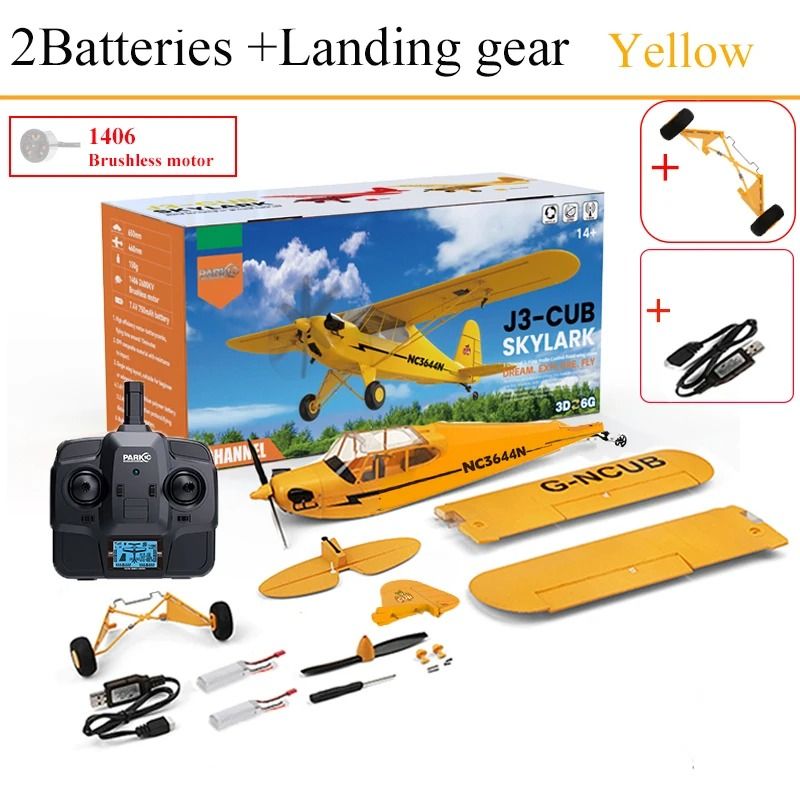 RC Plane RTF 2.4G Brushless Motor Remote Control Airplane with 3D and 6G Flight Modes Ready To Fly