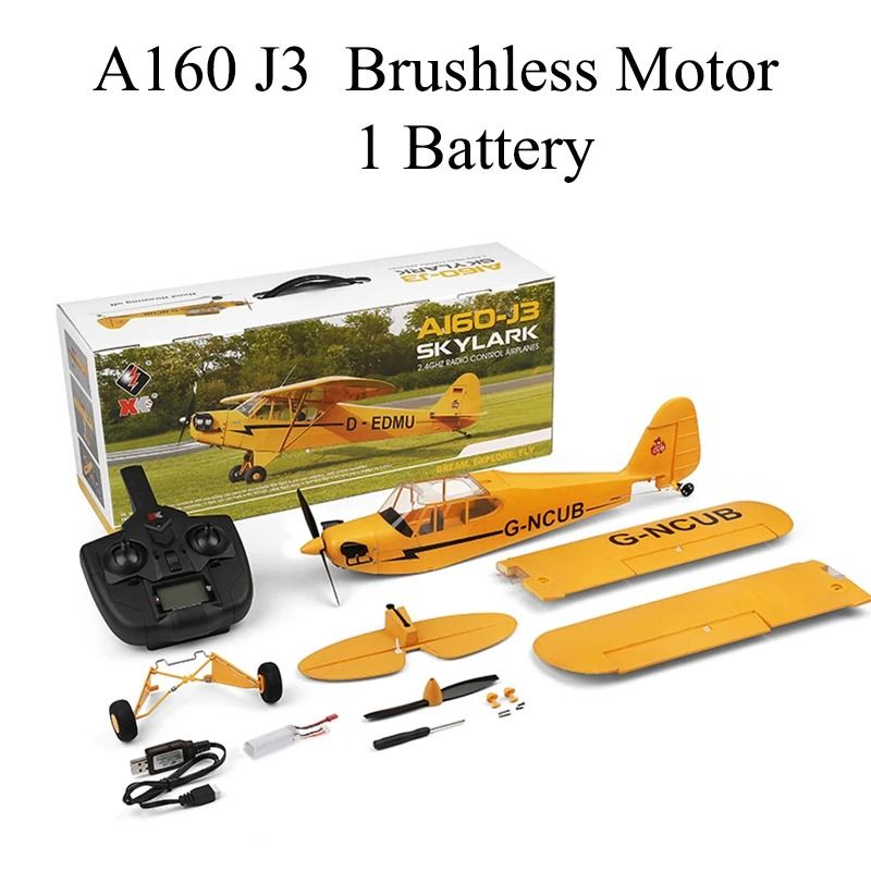 RC Plane RTF 2.4G Brushless Motor Remote Control Airplane with 3D and 6G Flight Modes Ready To Fly