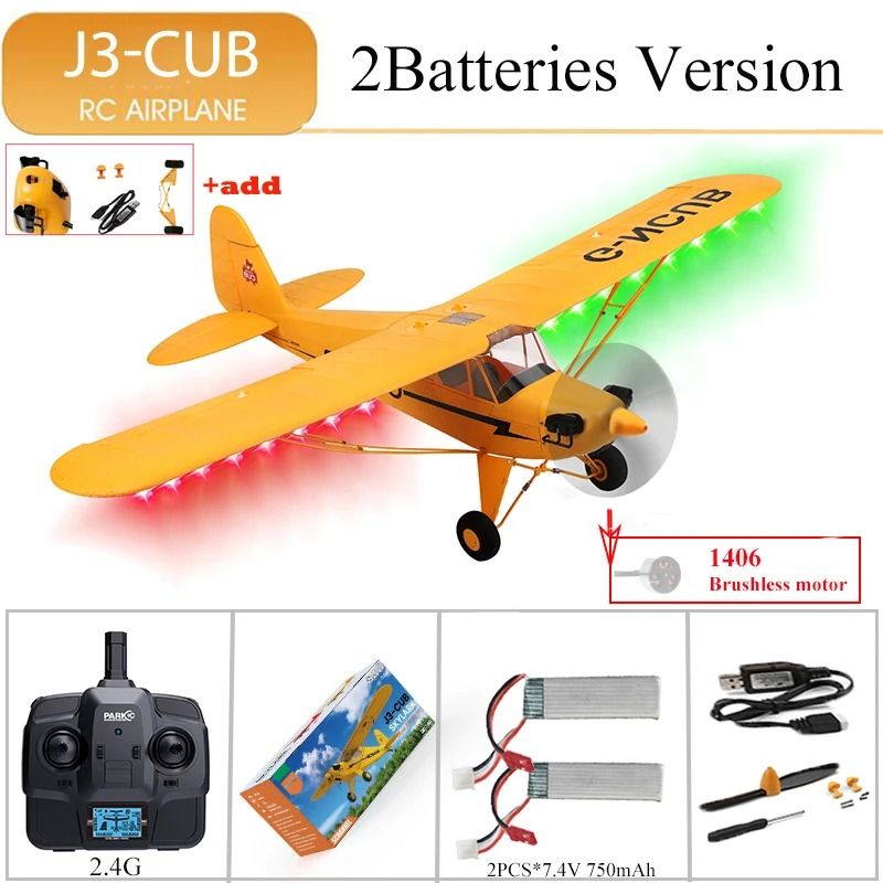 RC Plane RTF 2.4G Brushless Motor Remote Control Airplane with 3D and 6G Flight Modes Ready To Fly