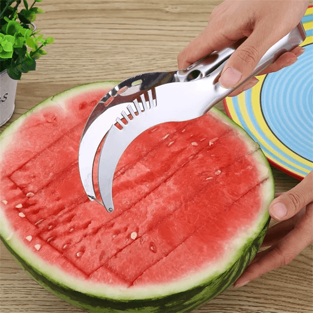 Stainless Steel Windmill Watermelon Cutter and Fruit Slicer
