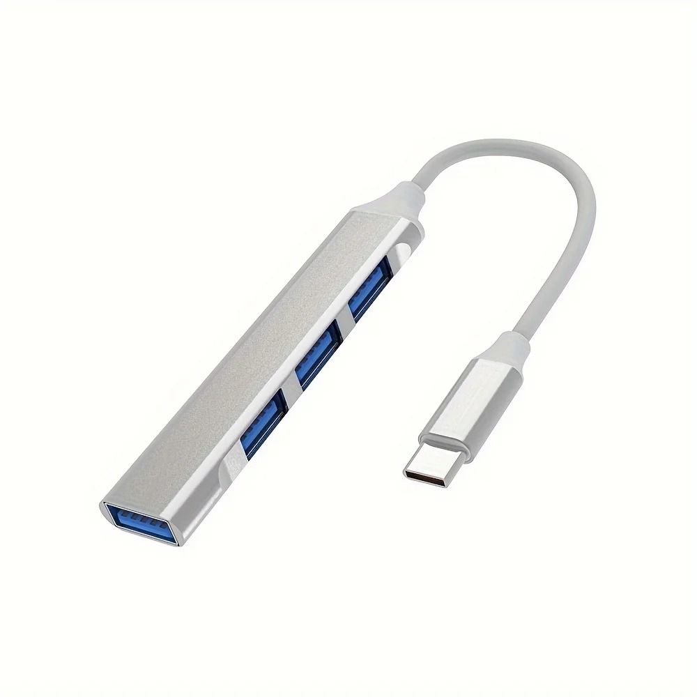 4 Port Type C USB Hub Splitter Adapter for Laptop and Computer