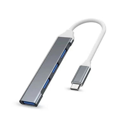 4 Port Type C USB Hub Splitter Adapter for Laptop and Computer