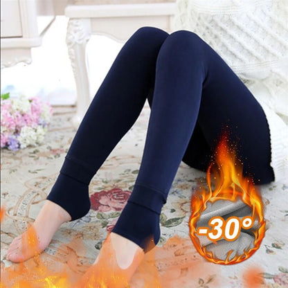Womens Super Thick Winter Thermal Leggings Fleece Lined