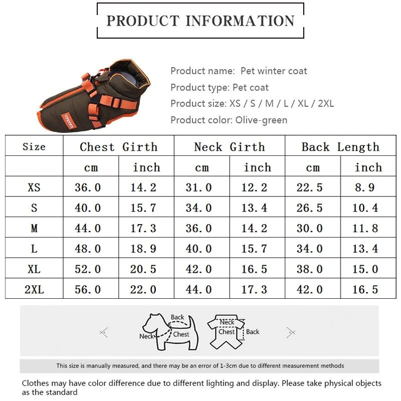 Waterproof Puppy Winter Jacket with Built-in Harness for Small Dogs