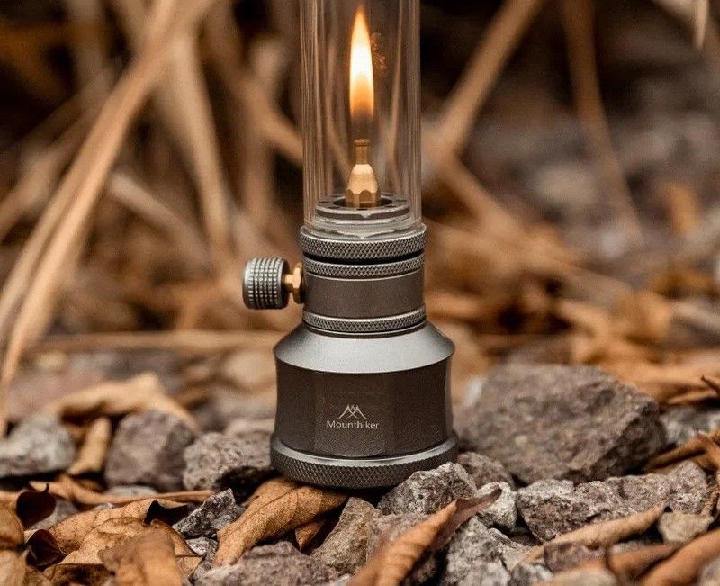 Portable Outdoor Camping Gas Lamp with Refillable Tank and Accessories