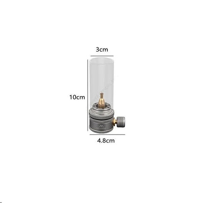 Portable Outdoor Camping Gas Lamp with Refillable Tank and Accessories