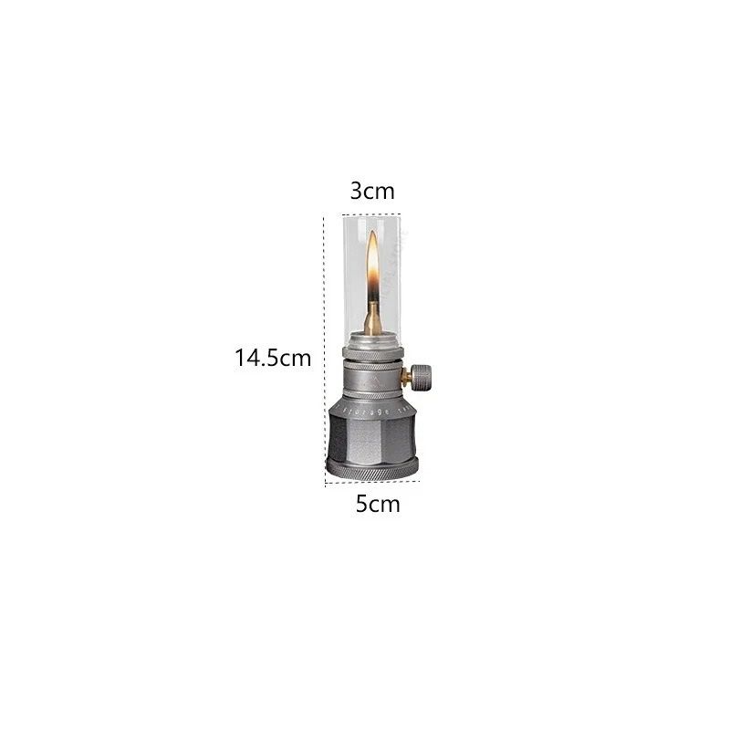 Portable Outdoor Camping Gas Lamp with Refillable Tank and Accessories
