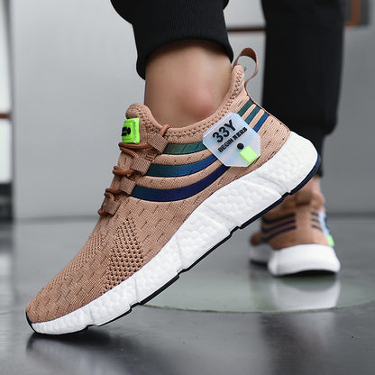 Lightweight Outdoor Mesh Running Shoes for Men, Summer Breathable Casual Sneakers & Athletic Jogging Tenis Walking