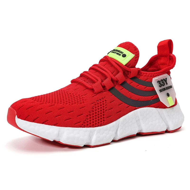 Lightweight Outdoor Mesh Running Shoes for Men, Summer Breathable Casual Sneakers & Athletic Jogging Tenis Walking