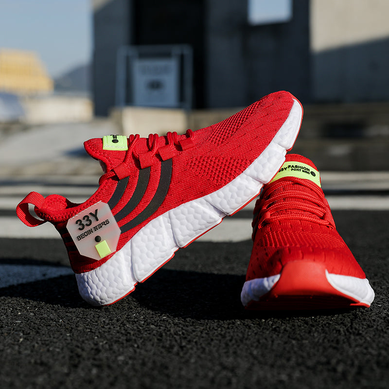 Lightweight Outdoor Mesh Running Shoes for Men, Summer Breathable Casual Sneakers & Athletic Jogging Tenis Walking