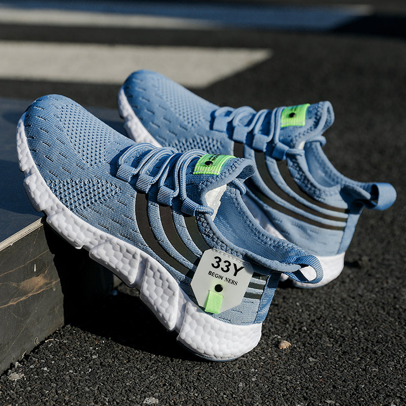 Lightweight Outdoor Mesh Running Shoes for Men, Summer Breathable Casual Sneakers & Athletic Jogging Tenis Walking