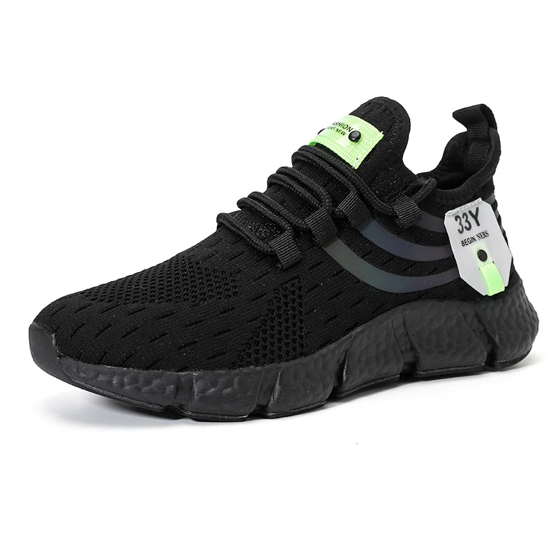 Lightweight Outdoor Mesh Running Shoes for Men, Summer Breathable Casual Sneakers & Athletic Jogging Tenis Walking