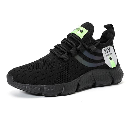 Lightweight Outdoor Mesh Running Shoes for Men, Summer Breathable Casual Sneakers & Athletic Jogging Tenis Walking