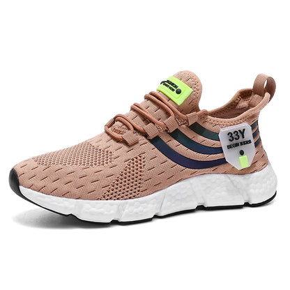 Lightweight Outdoor Mesh Running Shoes for Men, Summer Breathable Casual Sneakers & Athletic Jogging Tenis Walking