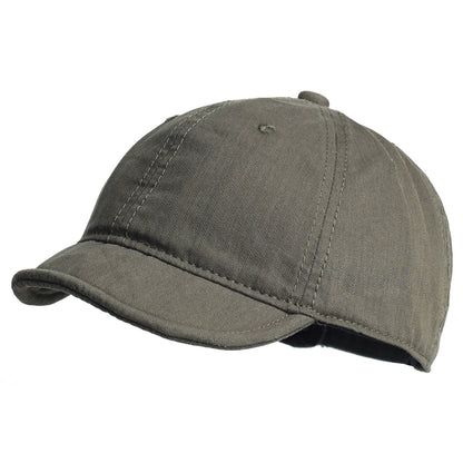 Cotton Baseball Cap, Vintage Short Brim Dad Hat, Adjustable Trucker Style, Low Profile Cap for Men and Women.