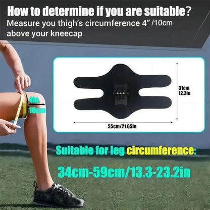 Knee Booster Power Joint Support Brace with Adjustable Spring Stabilizer