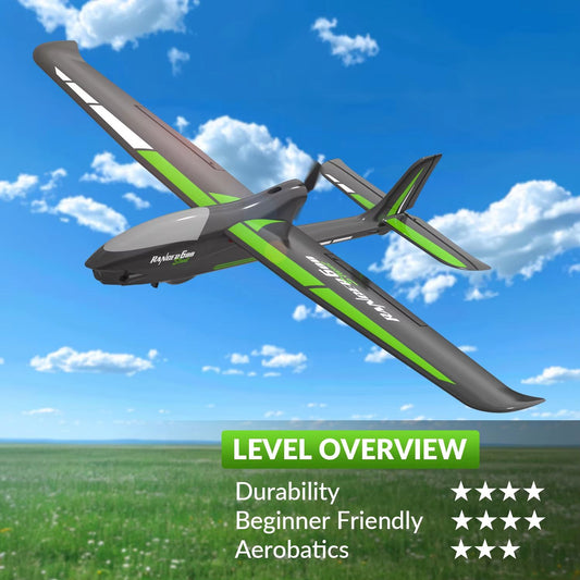 VolantexRC Ranger 600 – 4CH RC Airplane with 6-Axis Gyro Stabilizer & One-Key Aerobatics